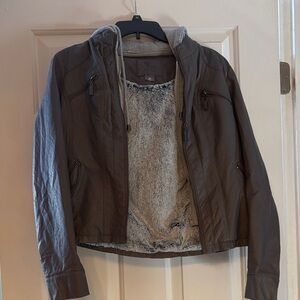 Brown Hooded Women's Jacket